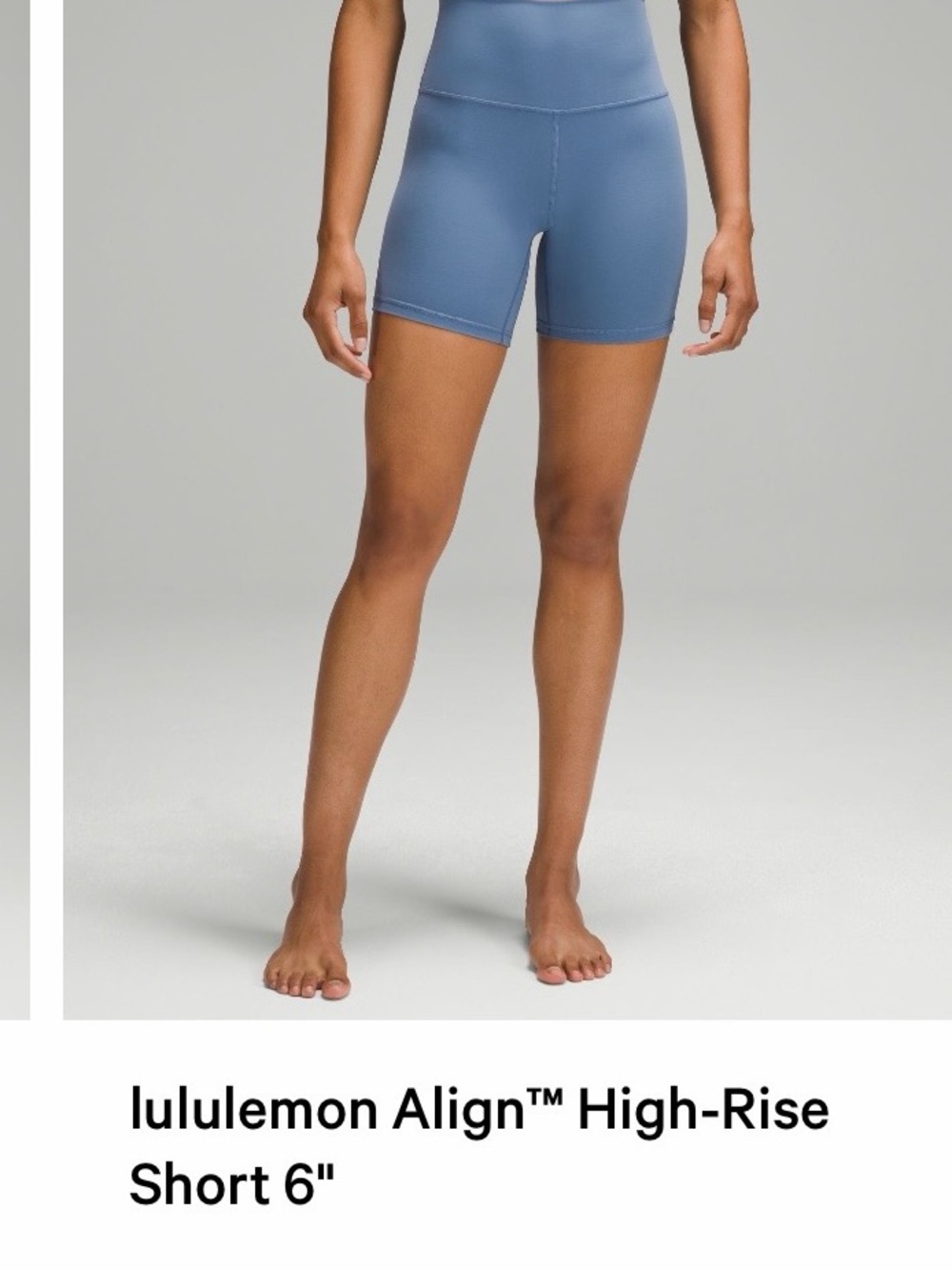 lululemon athletica Align High-Rise Bike Shorts - Dusty Blue